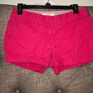 Hot Pink J Crew Chino Shorts